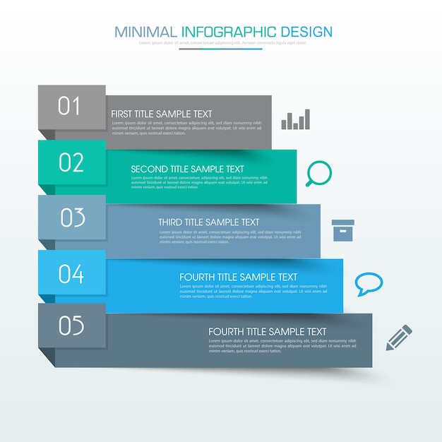 Infographicelementen met bedrijfspictogramcirkelproces of stappen en opties workflow vectorontwerp