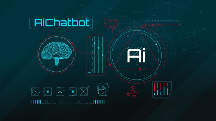 Vector infographics about the development and training of artificial intelligence