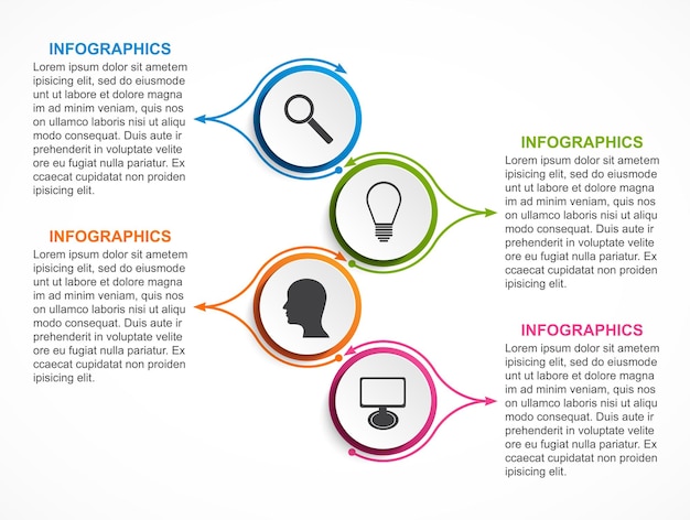 Infographics for business presentations or information banner.