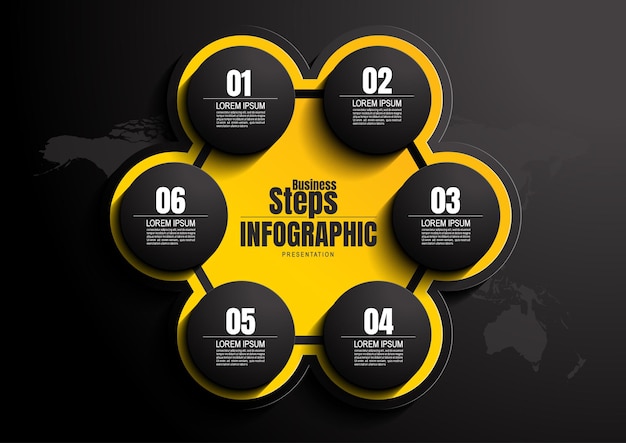 Infographics business, process chart design template for presentation, abstract timeline elements.