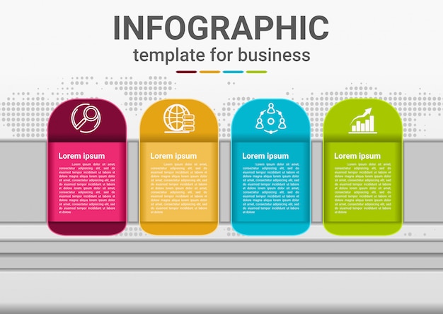 Infographics business steps to success