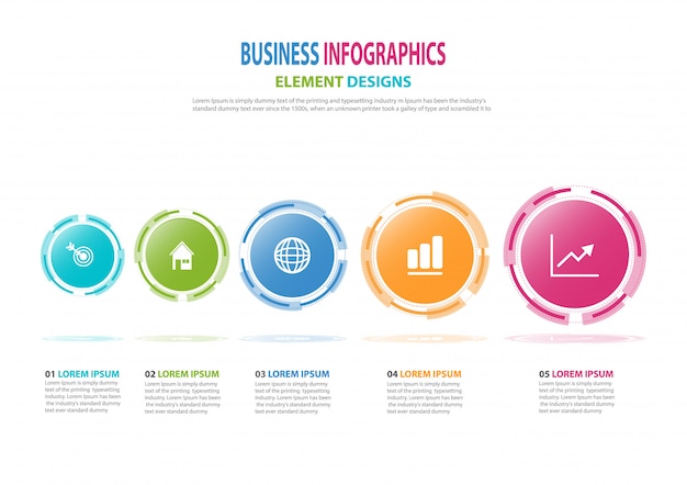 Modello di business infografica