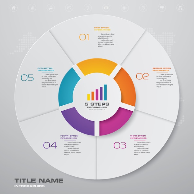 Elemento di design grafico infografica