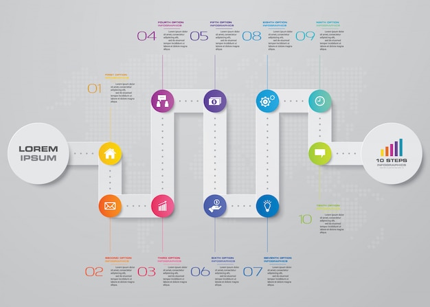 Elemento di design grafico infografica