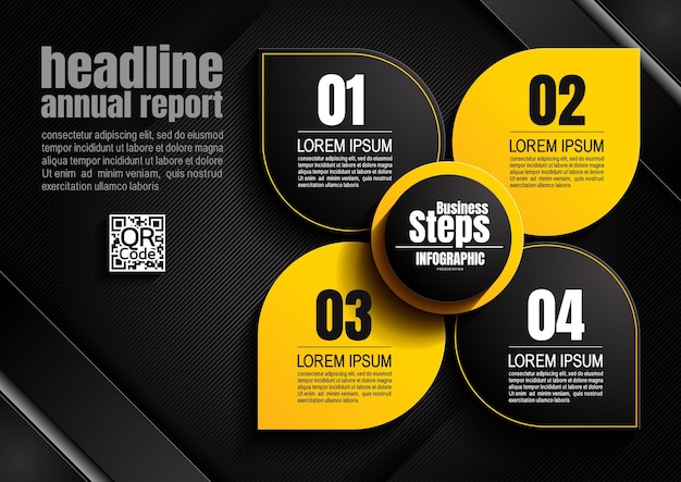 Infographics design black color 53