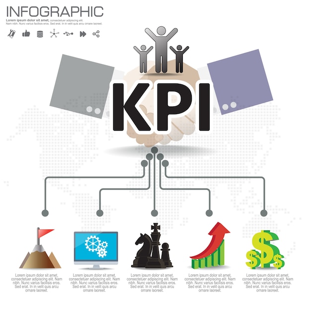 Modello di progettazione infografica con passaggio