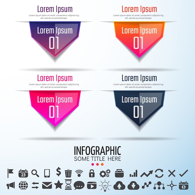 Modello di disegno di infographics