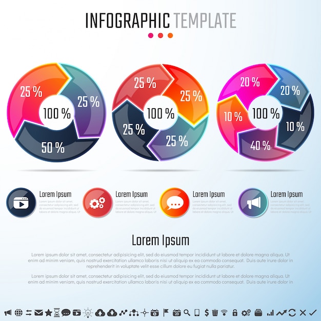 Шаблон дизайна инфографики