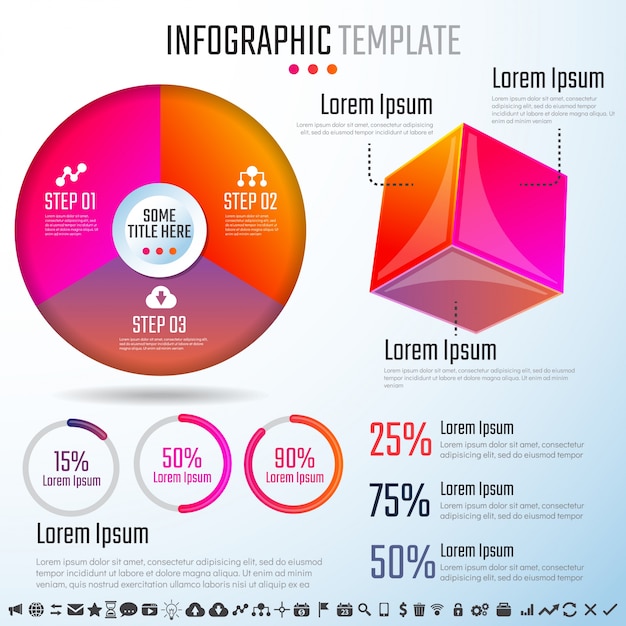 Modello di progettazione infographics