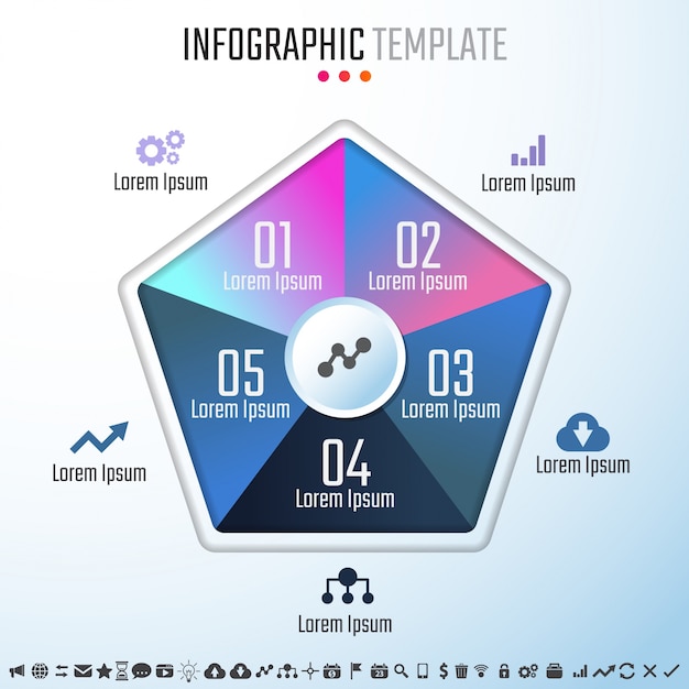 Modello di progettazione infographics