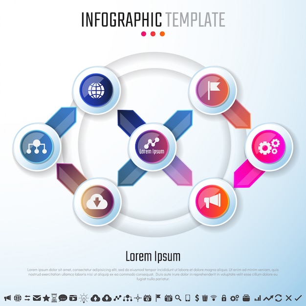 Modello di progettazione infographics