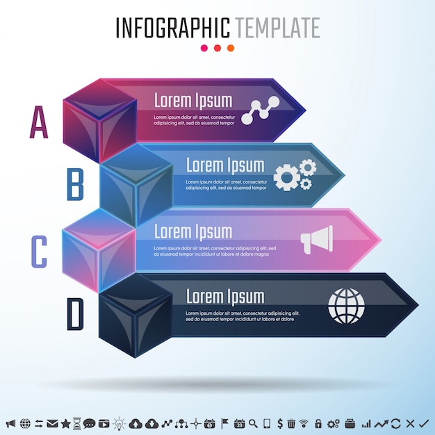 Modello di progettazione infographics