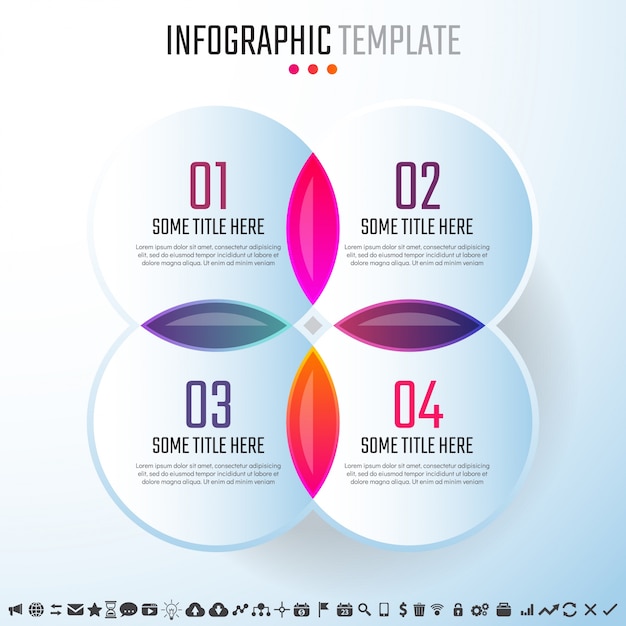 Vector infographics design template