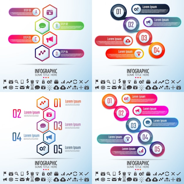 인포 그래픽 디자인 템플릿