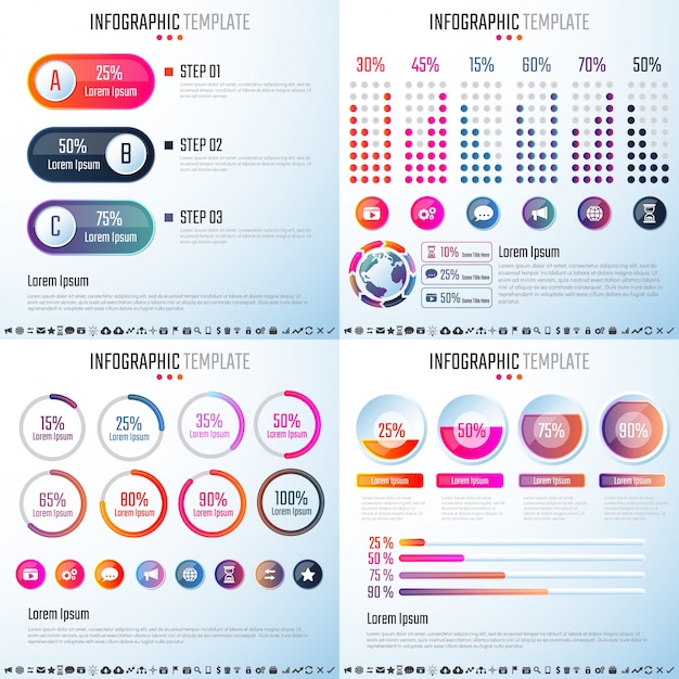 Modello di progettazione infographics