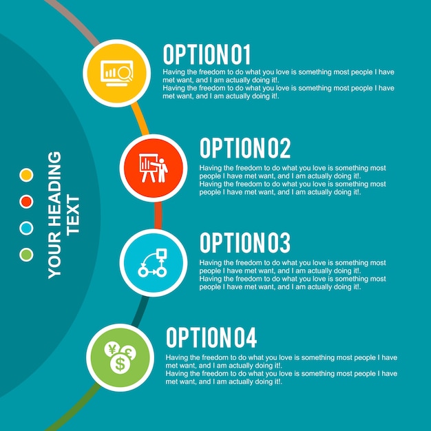 Modello di progettazione infografica