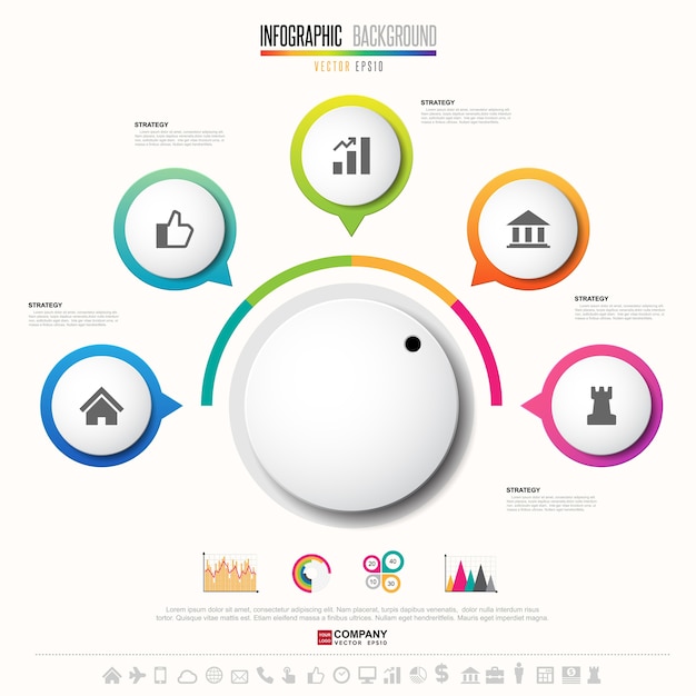 Infographics design template