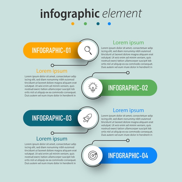 Infographics element sjabloon.