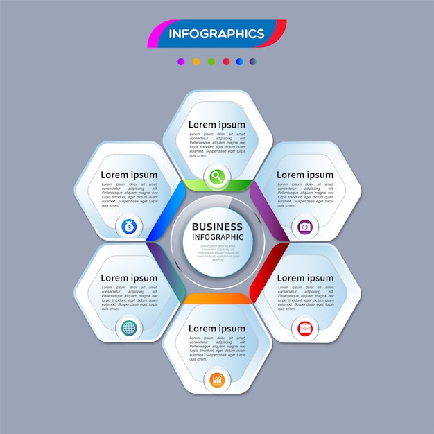 Infographics element vector design.