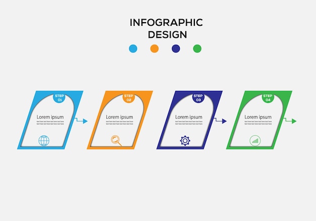 Infographics elementen sjabloon voor evolutiereeks, diagram, creatieve banner.