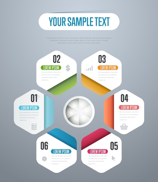 Infographics elementen sjabloon