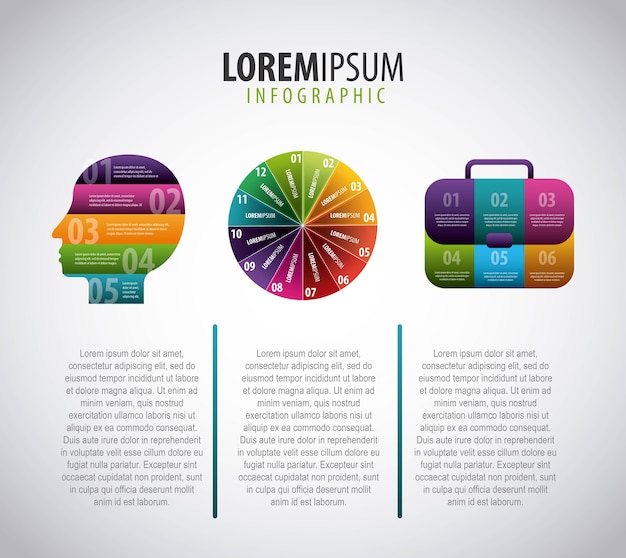 infographics elementen verzameling bedrijfspresentatie