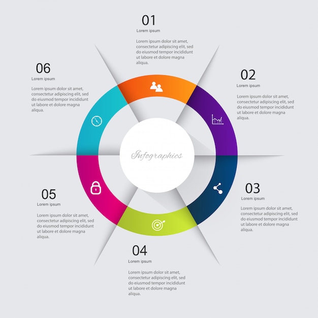 Vector infographics elements in modern flat business style.