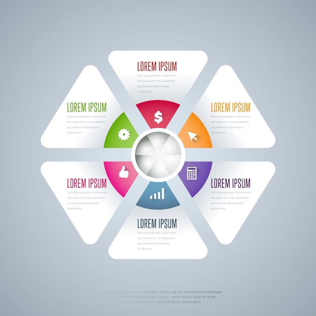 Infographics elements vector template