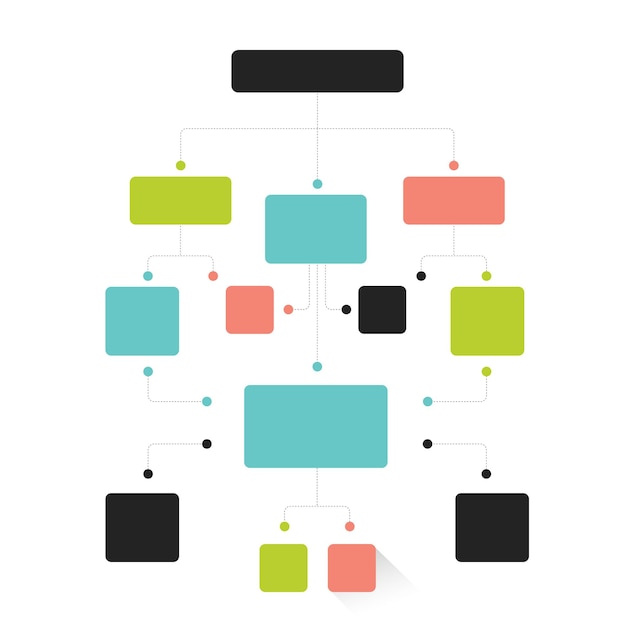 Infographics flowchart scheme diagram