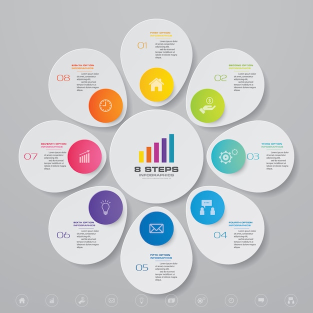 Infographics grafiek ontwerpelement