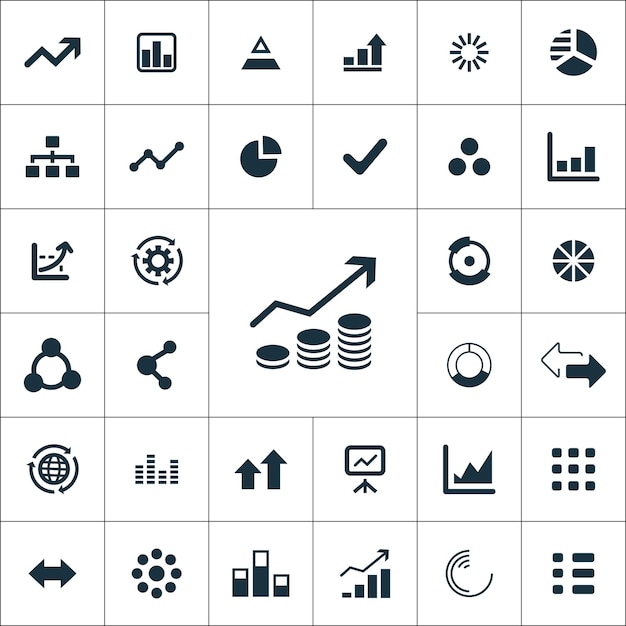 Infographics icons universal set