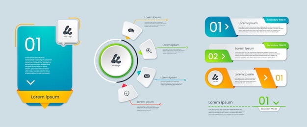 Infographics kleurrijke vector concept