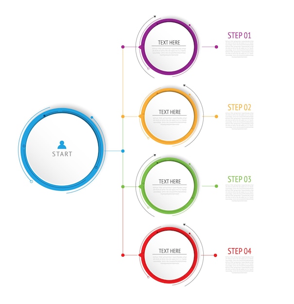 Infographics nummer opties sjabloon. Kan worden gebruikt voor workflowlay-out, diagram, zakelijke stap.