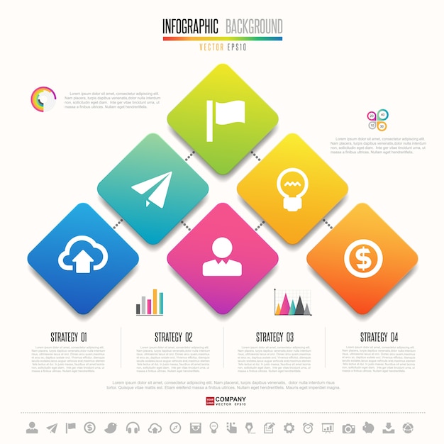 Infographics ontwerpsjabloon