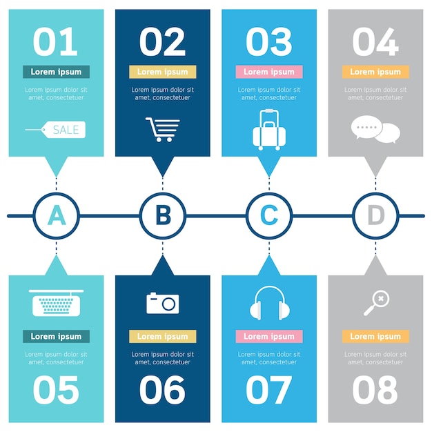 Infographics options diagram banner abstract.