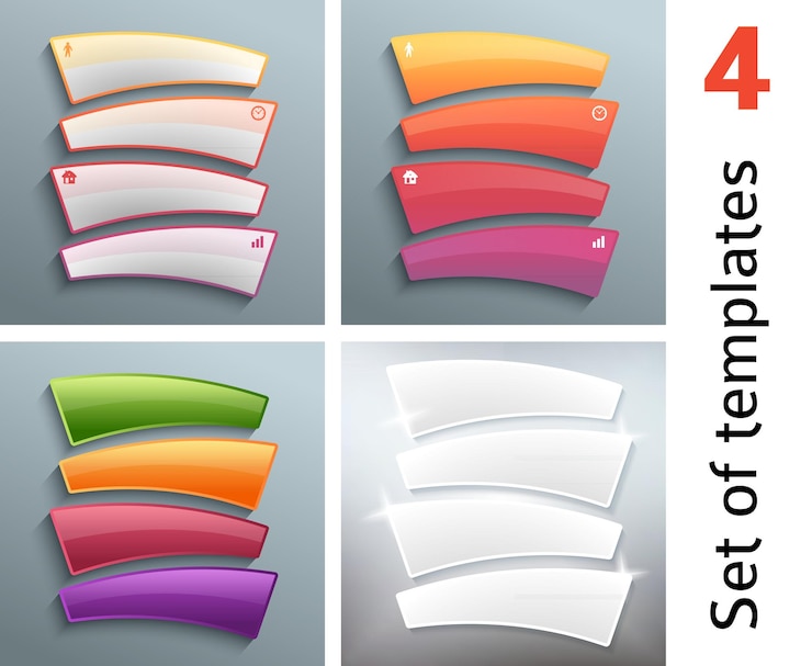 Vector infographics presentation style design element background flyer24