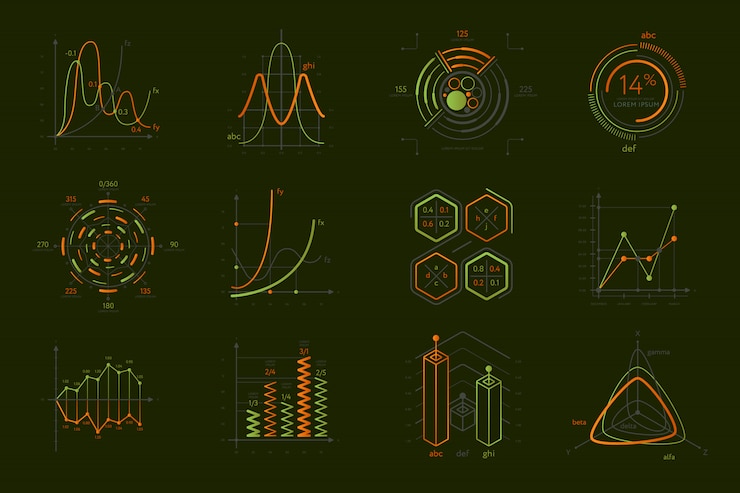 Vector infographics set for business presentation