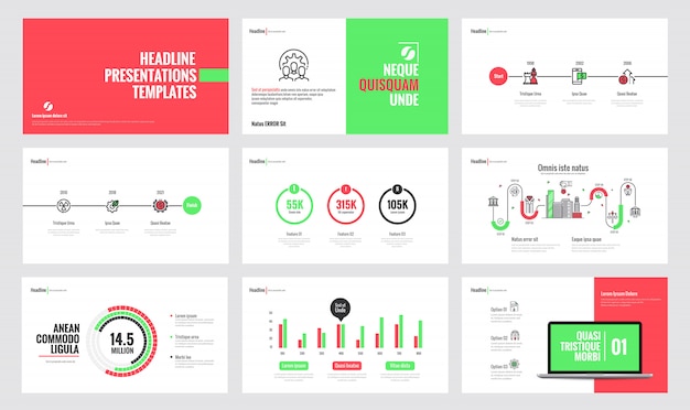 Modello di diapositiva di infografica