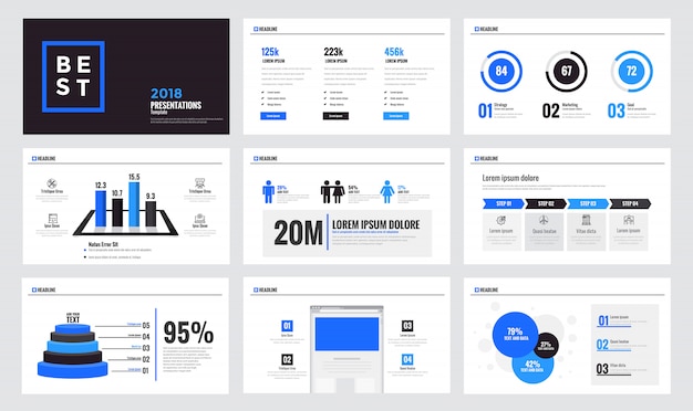 Modello di diapositiva di infografica