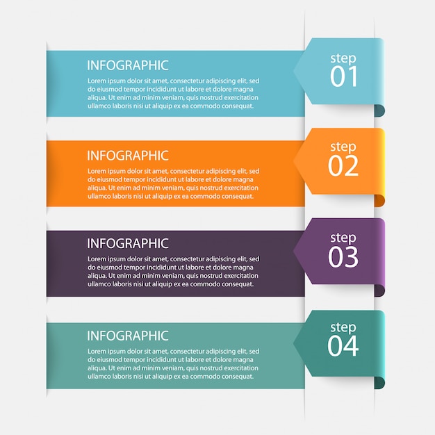 Infographics stappen presentatie