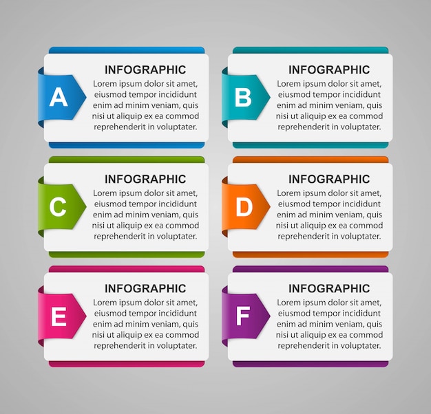 Modello di infografica per presentazioni aziendali.