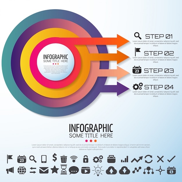 Дизайн шаблона Инфографики