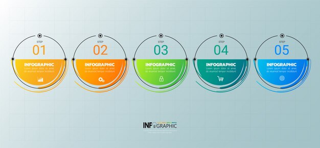 Infographics template design