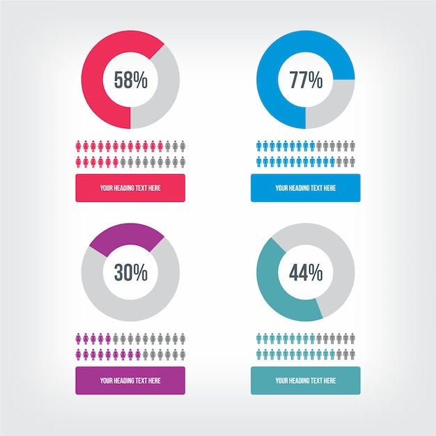 Vettore modello di infografica