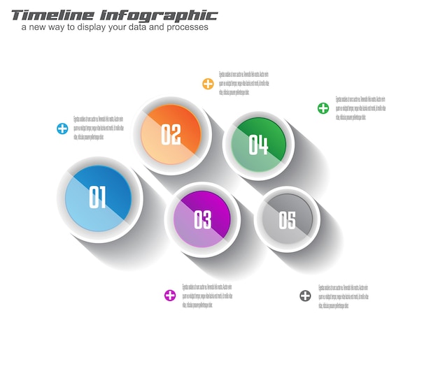 Infographics templates to display your data and processes