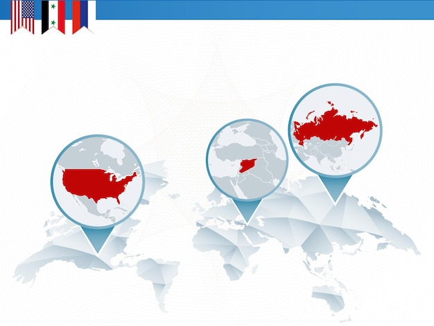 Инфографика конфликта США в Сирии и России