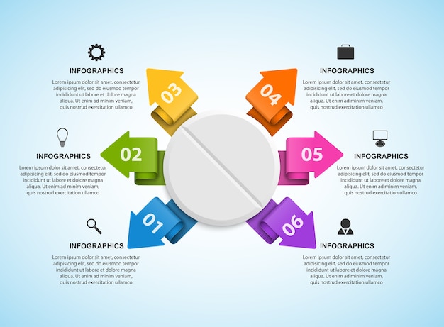 Infographics voor medicijnen.