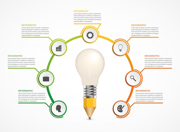 Infographics voor zakelijke presentaties.