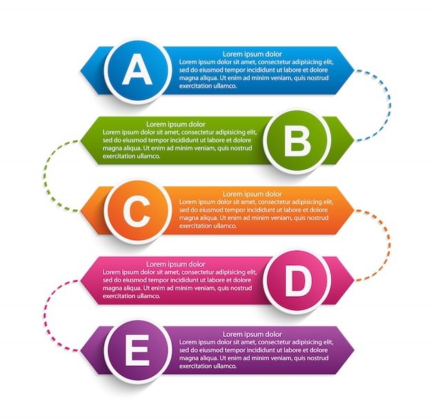 Infographics voor zakelijke presentaties.