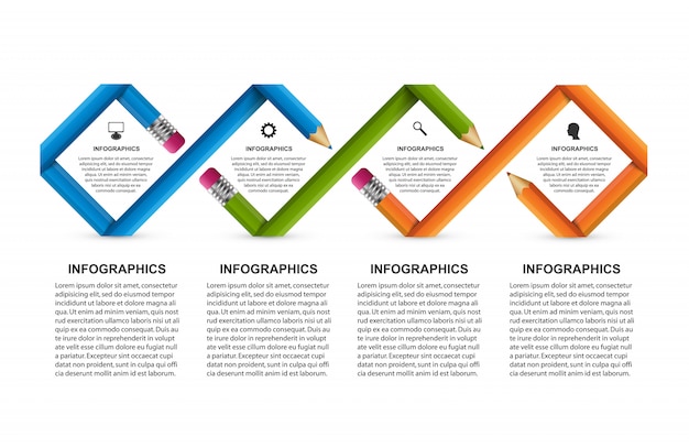 Infographics voor zakelijke presentaties.